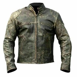 Men's Antique Black Vintage Distressed Retro Motorcycle Biker Leather Jacket